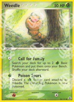 Weedle - EX RossoFuoco e VerdeFoglia (Common) [FL-86]