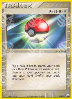 Poké Ball - EX RossoFuoco e VerdeFoglia (Uncommon) [FL-95]