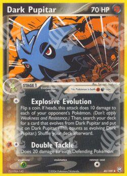 Dark Pupitar  (Explosive Evolution) - EX Team Rocket Returns (Uncommon) [TRR-40]