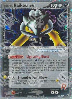 Rocket Raikou EX ex - EX Deoxys (Holo Rare) [DX-108]