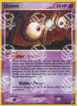 Unown - EX Forze Segrete (Rare) [UF-N-28]