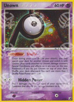 Unown - EX Forze Segrete (Rare) [UF-P-28]