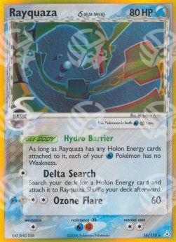 Rayquaza δ Delta Species (Hydro Barrier) - EX Fantasmi di Holon (Holo Rare) [HP-16]
