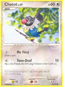 Chatot Lv.27 - Diamante & Perla (Common) [DP-74]