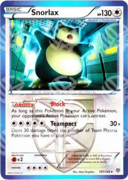Snorlax - Uragano Plasma (Rare) [PLS-101]