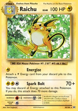 Raichu - Evoluzioni (Holo Rare) [EVO-36]