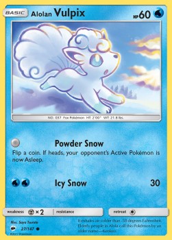 Alolan Vulpix - Ombre Infuocate (Common) [BUS-27]