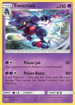 Toxicroak - Ombre Infuocate (Rare) [BUS-55]