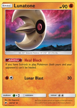 Lunatone - Ombre Infuocate (Uncommon) [BUS-68]