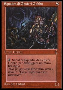 Squadra di Genieri Goblin - L'Oscurità (Common)