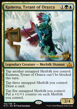 Kumena, Tiranno di Orazca - Rivali di Ixalan: Promos (Mythic) [RIXP-162]
