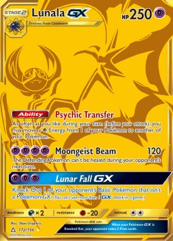 Lunala GX - Ultra Prisma (Secret Rare) [UPR-172]