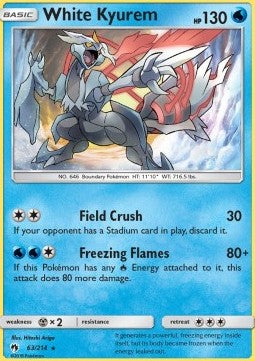 White Kyurem - Lost Thunder (Holo Rare) [LOT-63]