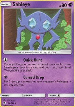 Sableye - Lost Thunder (Uncommon) [LOT-96]