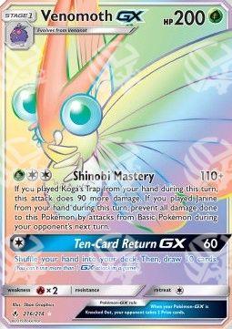 Venomoth GX - Unbroken Bonds (Secret Rare) [UNB-216]
