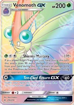 Venomoth GX - Unbroken Bonds (Secret Rare) [UNB-216]