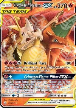 Charizard & Braixen GX - Eclissi Cosmica (Ultra Rare) [CEC-22]