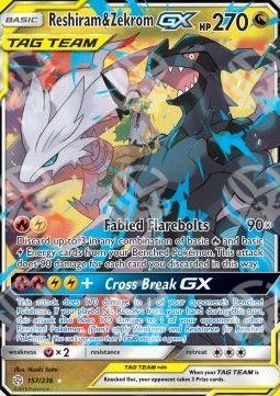 Reshiram & Zekrom GX - Eclissi Cosmica (Ultra Rare) [CEC-157]