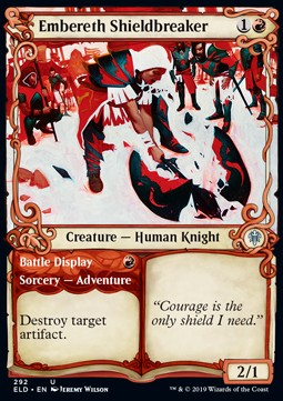 Spezzascudi di Bracerocca // Dimostrazione in Battaglia - Throne of Eldraine: Extras (Uncommon) [XELD-292]