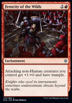Ferocia delle Terre Selvagge - Throne of Eldraine (Uncommon) [ELD-123]