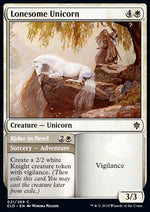 Unicorno Solitario // Cavalcante senza Destriero - Throne of Eldraine (Common) [ELD-21]