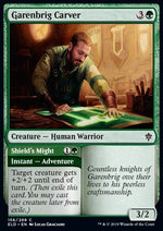 Intagliatore di Garenponte // Potenza dello Scudo - Throne of Eldraine (Common) [ELD-156]