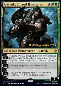 Garruk, Cacciatore Maledetto - Throne of Eldraine: Promos (Mythic) [PELD-191]