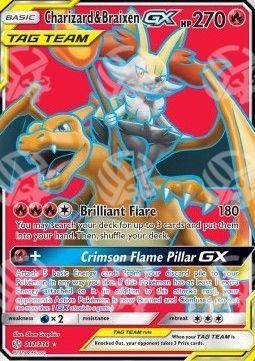 Charizard & Braixen GX - Eclissi Cosmica (Ultra Rare) [CEC-212]
