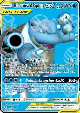 Blastoise & Piplup GX - Eclissi Cosmica (Ultra Rare) [CEC-214]
