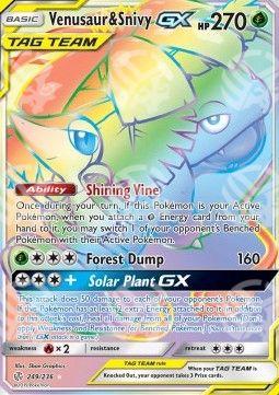 Venusaur & Snivy GX - Eclissi Cosmica (Secret Rare) [CEC-249]