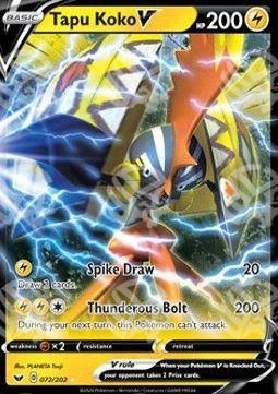 Tapu Koko V - Spada e Scudo (Ultra Rare) [SSH-72]