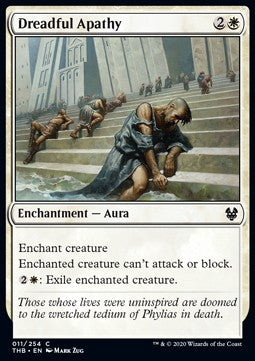 Apatia Terrificante - Theros Beyond Death (Common) [THB-11]