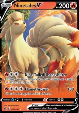 Ninetales V - Fragore Ribelle (Ultra Rare) [RCL-26]