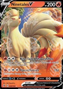 Ninetales V - Fragore Ribelle (Ultra Rare) [RCL-26]