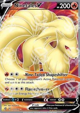 Ninetales V - Fragore Ribelle (Ultra Rare) [RCL-177]