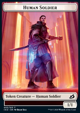 Human Soldier Token (White 1/1) - Ikoria: Lair of Behemoths: Extras (Token) [XIKO-T05]