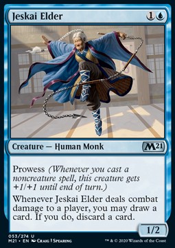 Anziana Jeskai - Set Base 2021 (Uncommon) [M21-53]