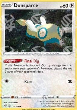 Dunsparce - Fiamme Oscure (Common) [DAA-137]