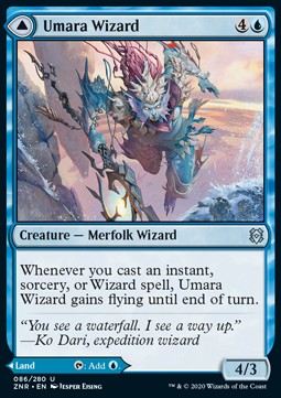 Mago di Umara // Cascate Celesti di Umara - Rinascita di Zendikar (Uncommon) [ZNR-86]