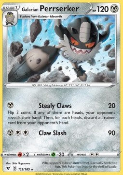 Galarian Perrserker - Voltaggio Sfolgorante (Rare) [VIV-113]