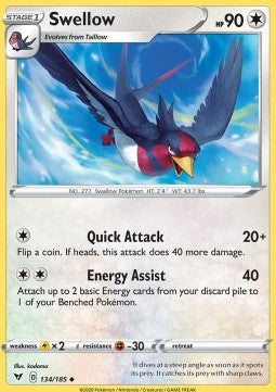 Swellow - Voltaggio Sfolgorante (Uncommon) [VIV-134]