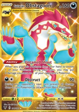 Obstagoon di Galar - Voltaggio Sfolgorante (Secret Rare) [VIV-198]