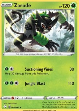 Zarude - Destino Splendente (Rare) [SHF-16]