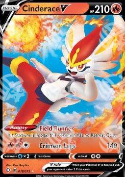 Cinderace V - Destino Splendente (Ultra Rare) [SHF-18]