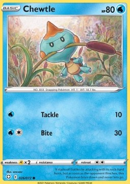 Chewtle - Destino Splendente (Common) [SHF-26]