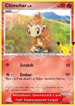 Chimchar Lv.8 - Diamante & Perla (Oversized) [DP-76]