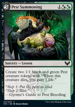 Evocazione delle Pesti - Strixhaven: Scuola dei Maghi (Common) [STX-211]