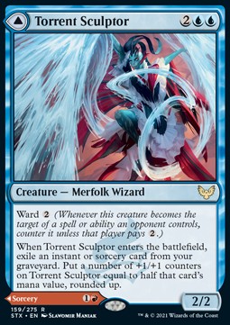 Scultrice di Torrenti // Sonata del Lanciafiamme - Strixhaven: Scuola dei Maghi (Rare) [STX-159]