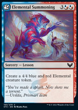 Evocazione dell'Elementale - Strixhaven: Scuola dei Maghi (Common) [STX-183]