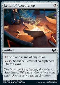 Lettera di Accettazione - Strixhaven: Scuola dei Maghi (Common) [STX-256]